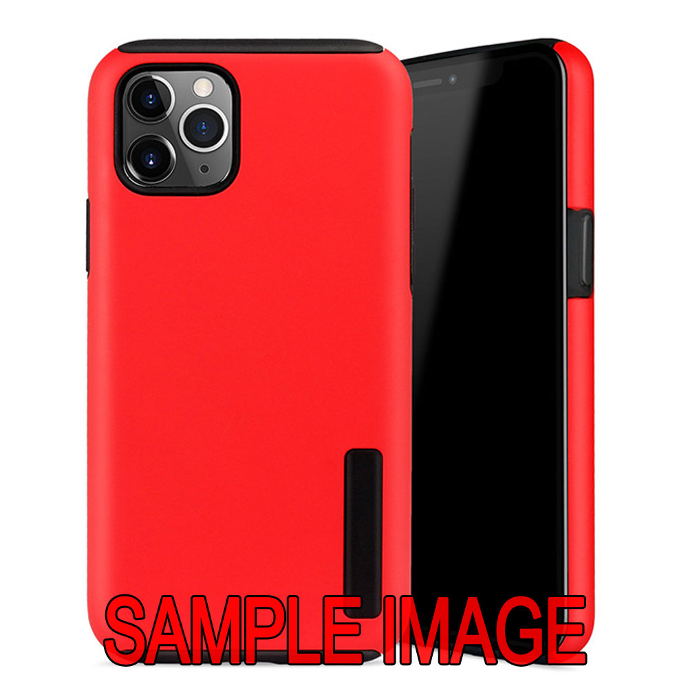 Ultra Matte Armor Hybrid Case for Samsung Galaxy A12 (Red)